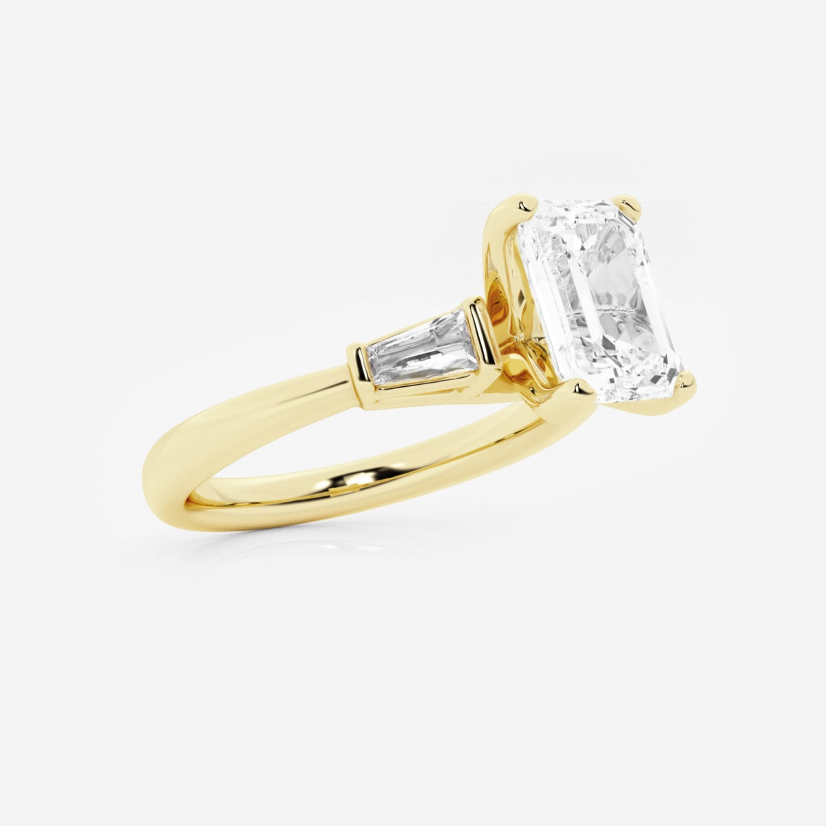 Eliza - Tapered Baguette Accents Engagement Ring