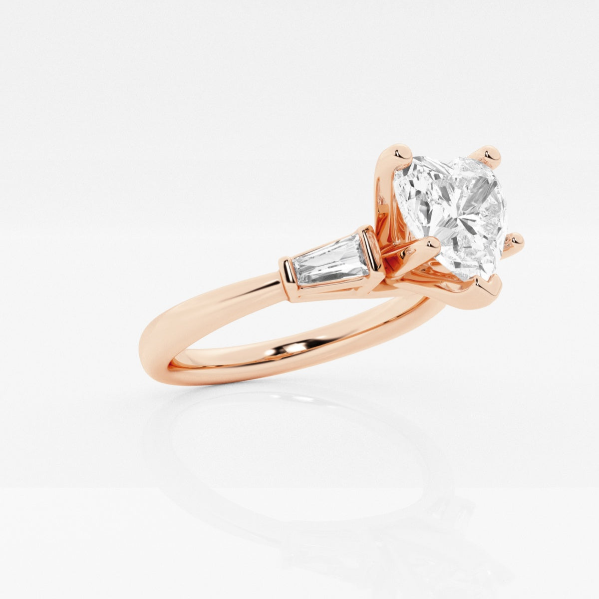 Eliza - Tapered Baguette Accents Engagement Ring