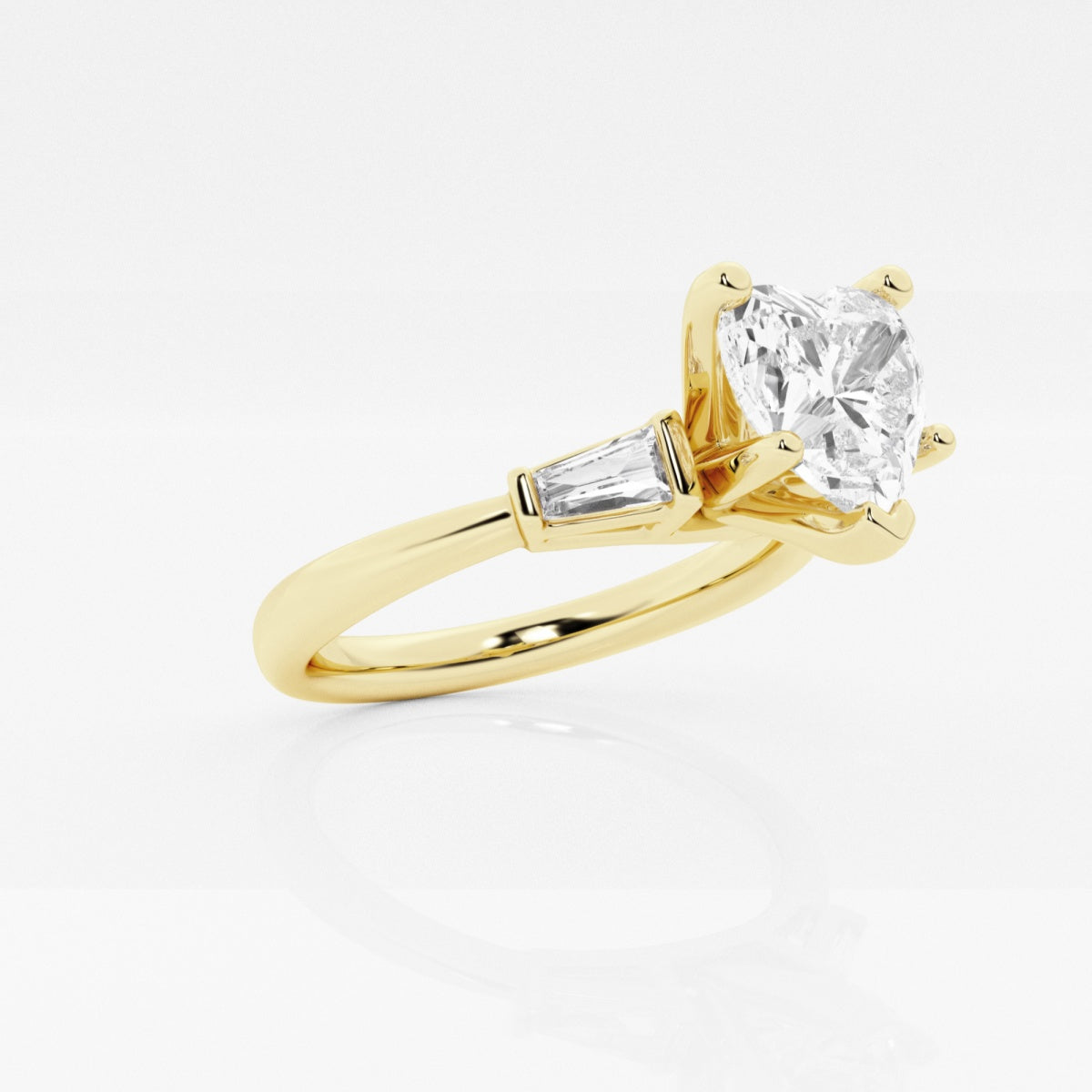 Eliza - Tapered Baguette Accents Engagement Ring