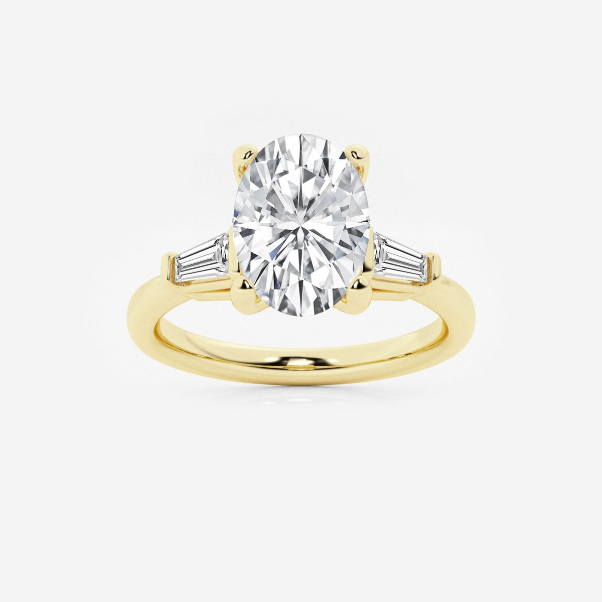 Eliza - Tapered Baguette Accents Engagement Ring