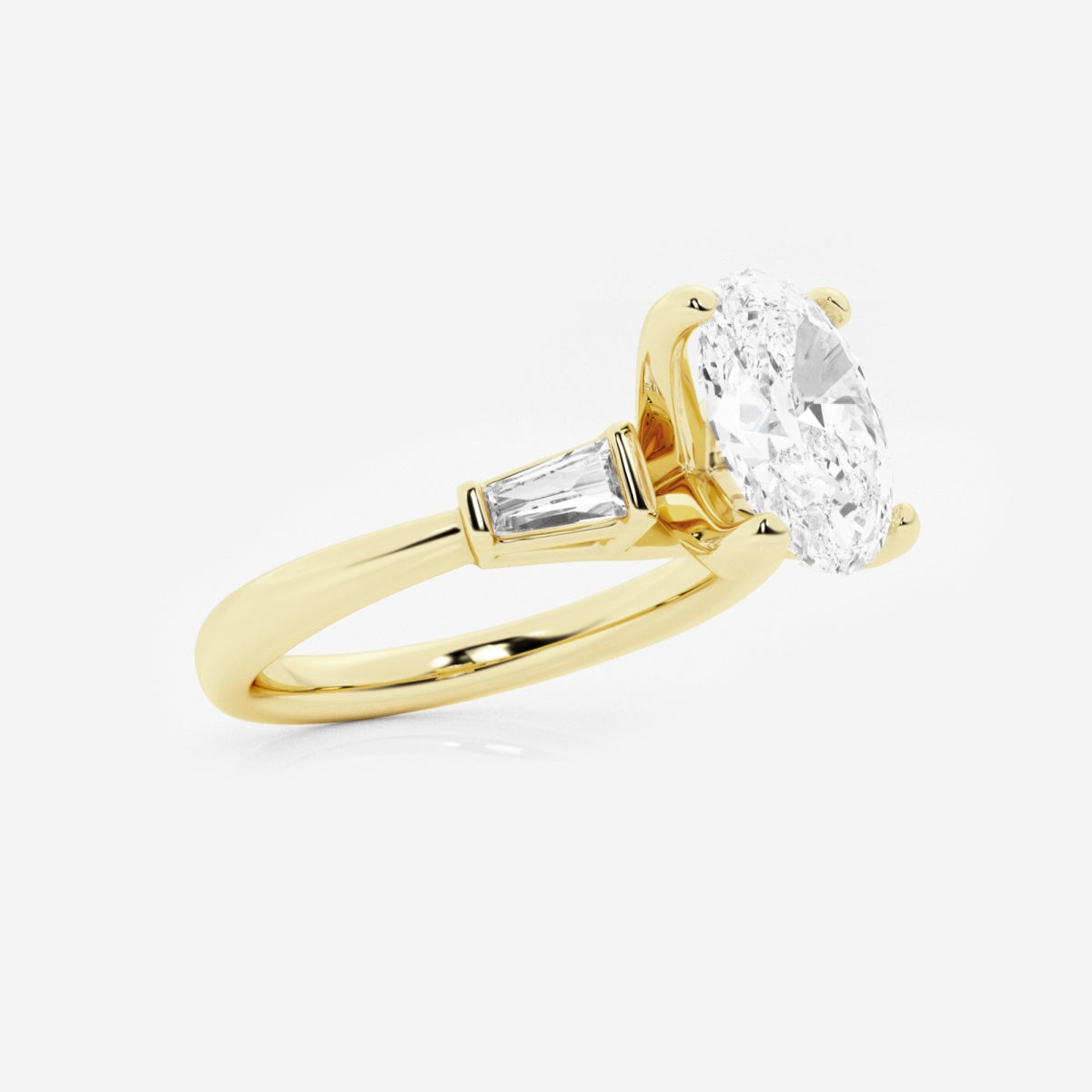 Eliza - Tapered Baguette Accents Engagement Ring