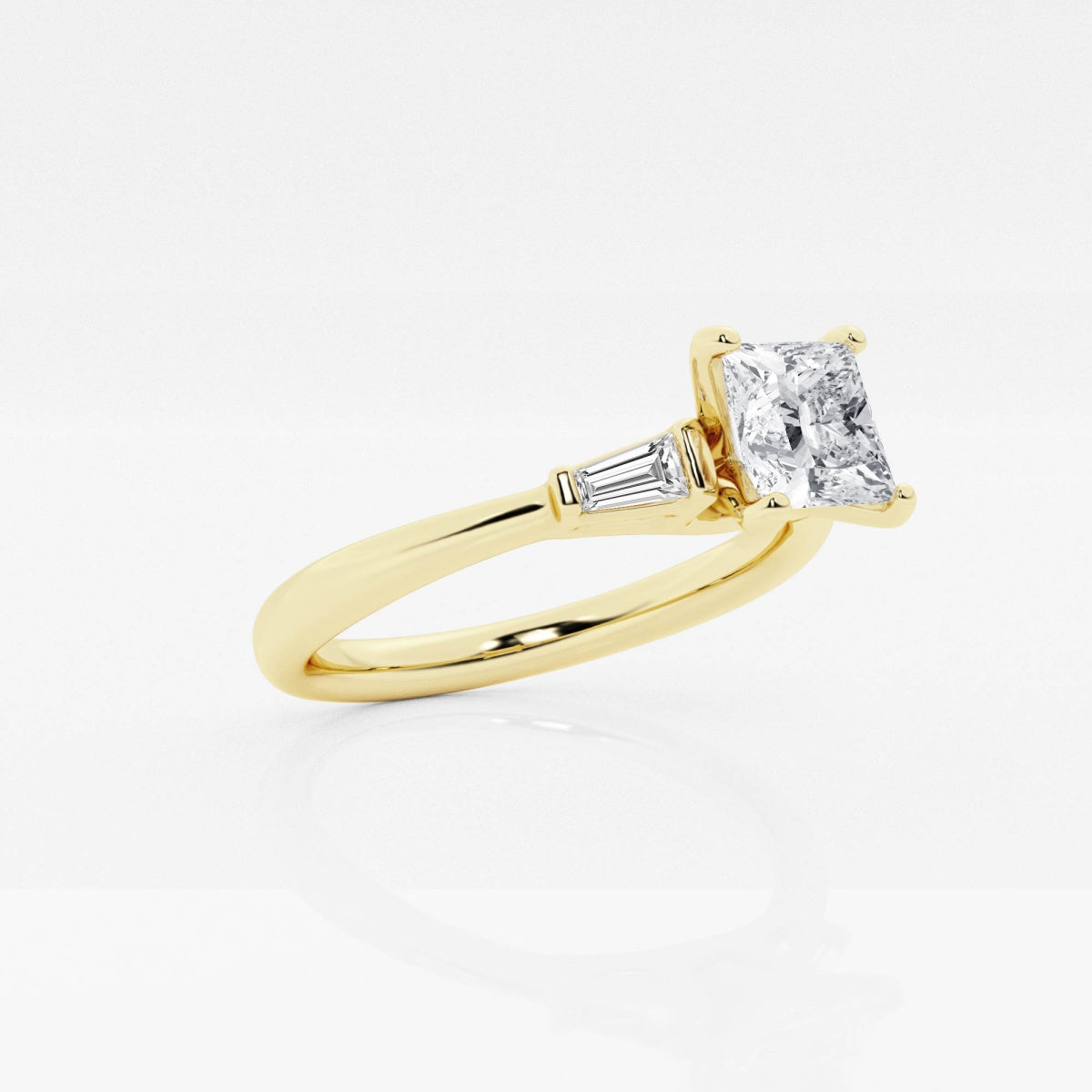 Eliza - Tapered Baguette Accents Engagement Ring