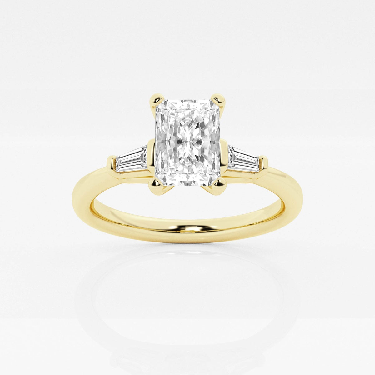 Eliza - Tapered Baguette Accents Engagement Ring