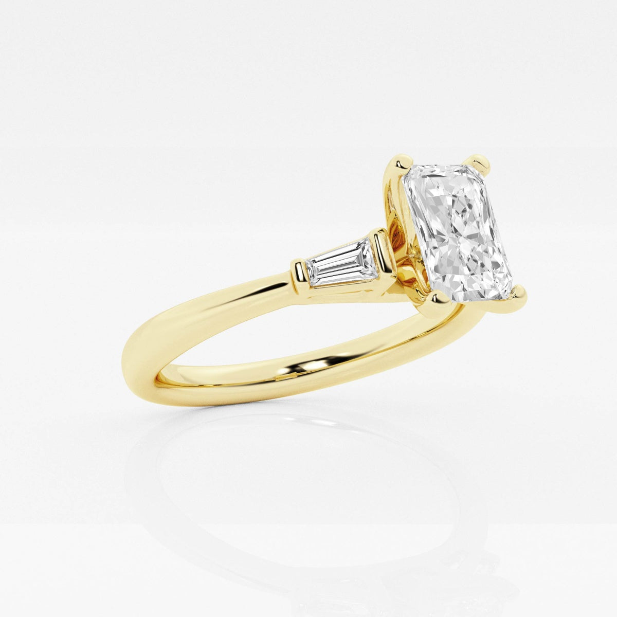 Eliza - Tapered Baguette Accents Engagement Ring