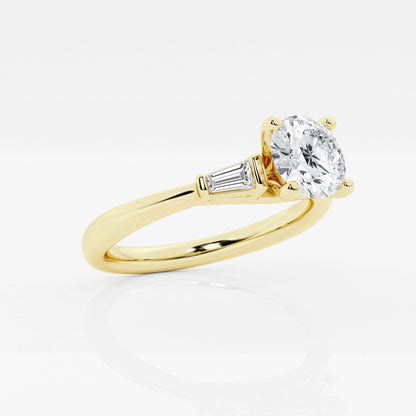 Eliza - Tapered Baguette Accents Engagement Ring