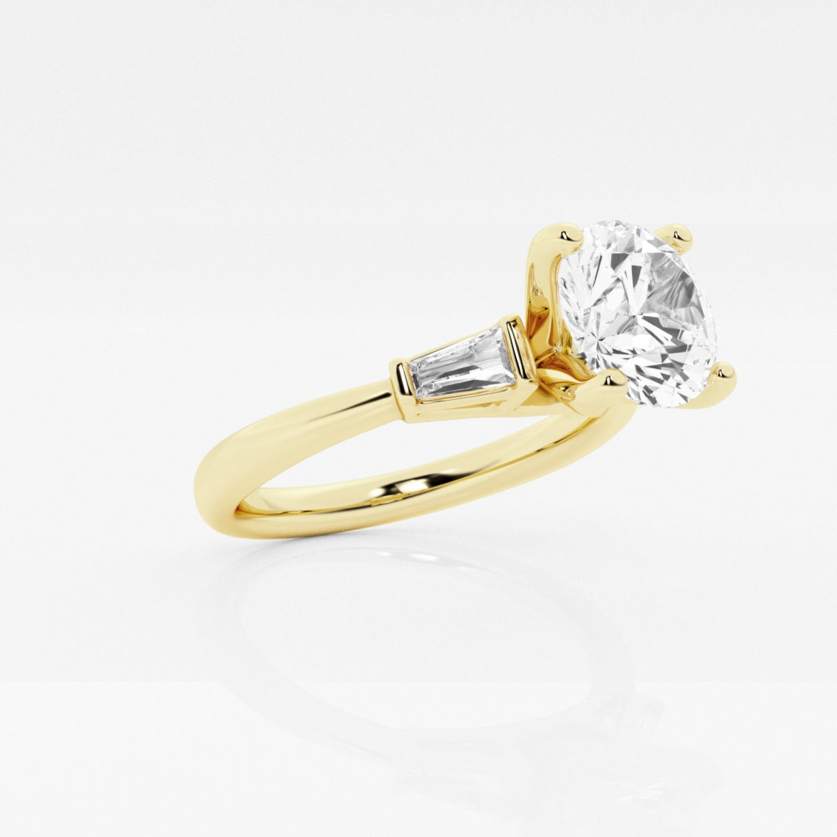 Eliza - Tapered Baguette Accents Engagement Ring