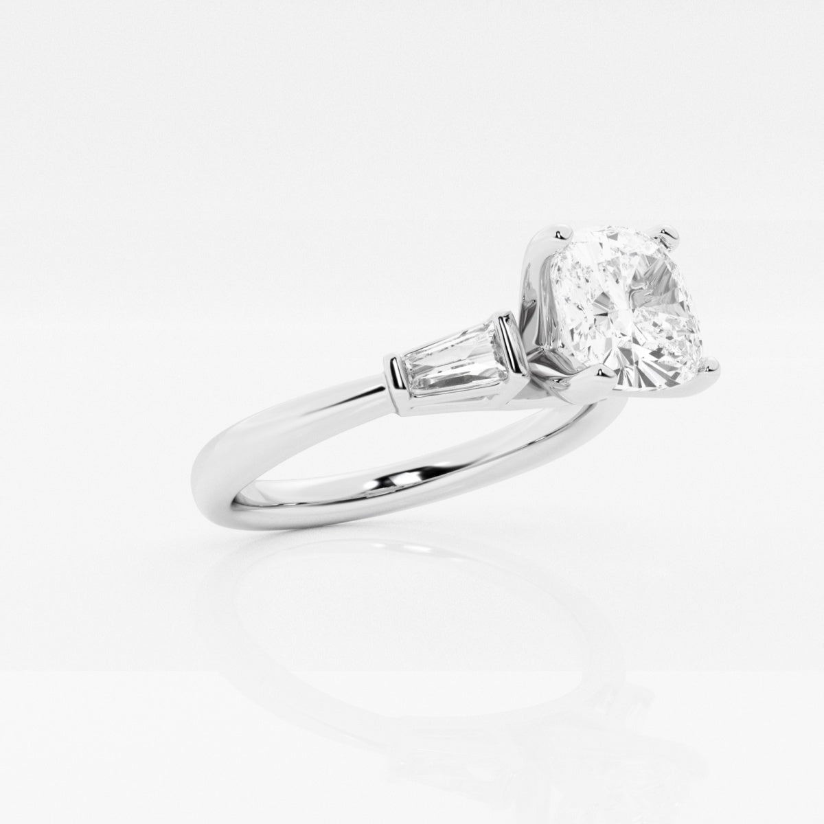 Eliza - Tapered Baguette Accents Engagement Ring