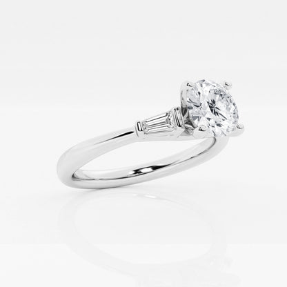 Eliza - Tapered Baguette Accents Engagement Ring