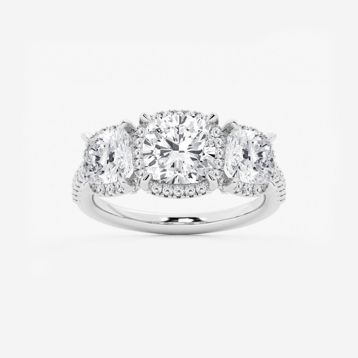 Eloise - Shadow Halo Design Engagement Ring