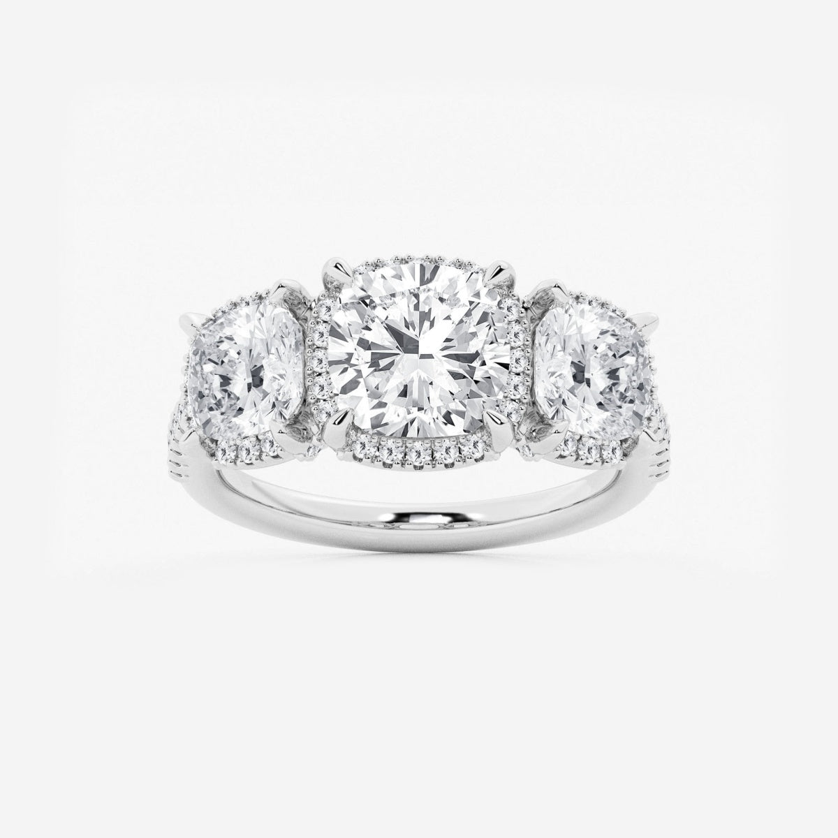 Eloise - Shadow Halo Design Engagement Ring