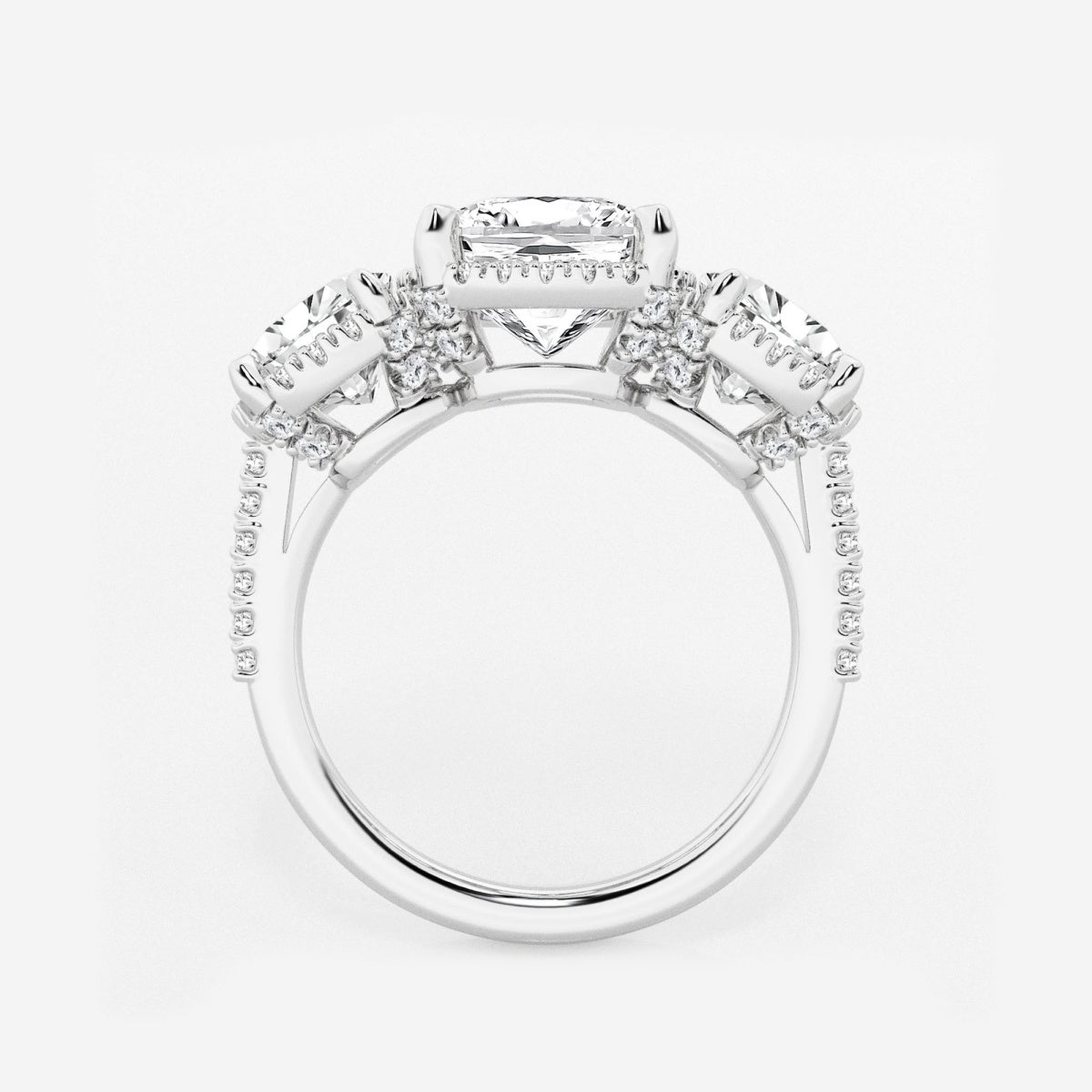 Eloise - Shadow Halo Design Engagement Ring