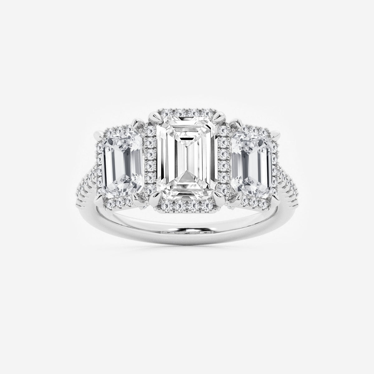 Eloise - Shadow Halo Design Engagement Ring