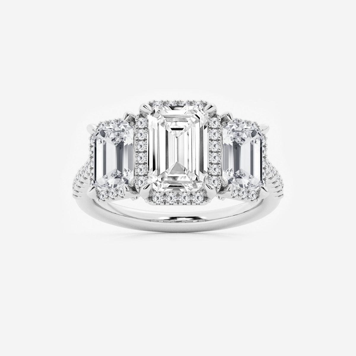 Eloise - Shadow Halo Design Engagement Ring