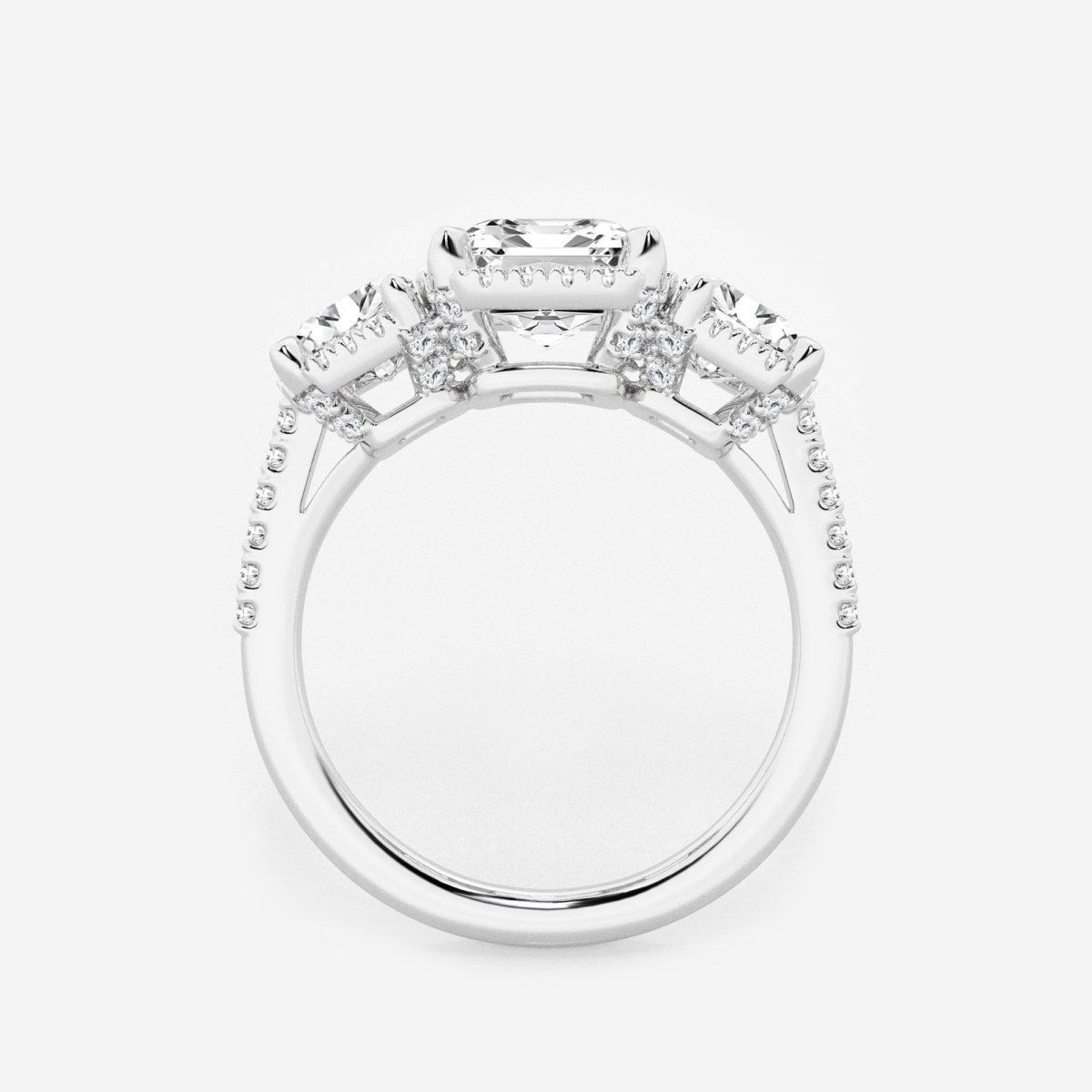 Eloise - Shadow Halo Design Engagement Ring