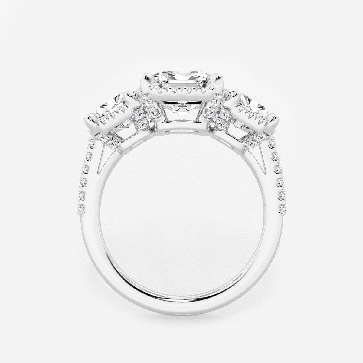 Eloise - Shadow Halo Design Engagement Ring