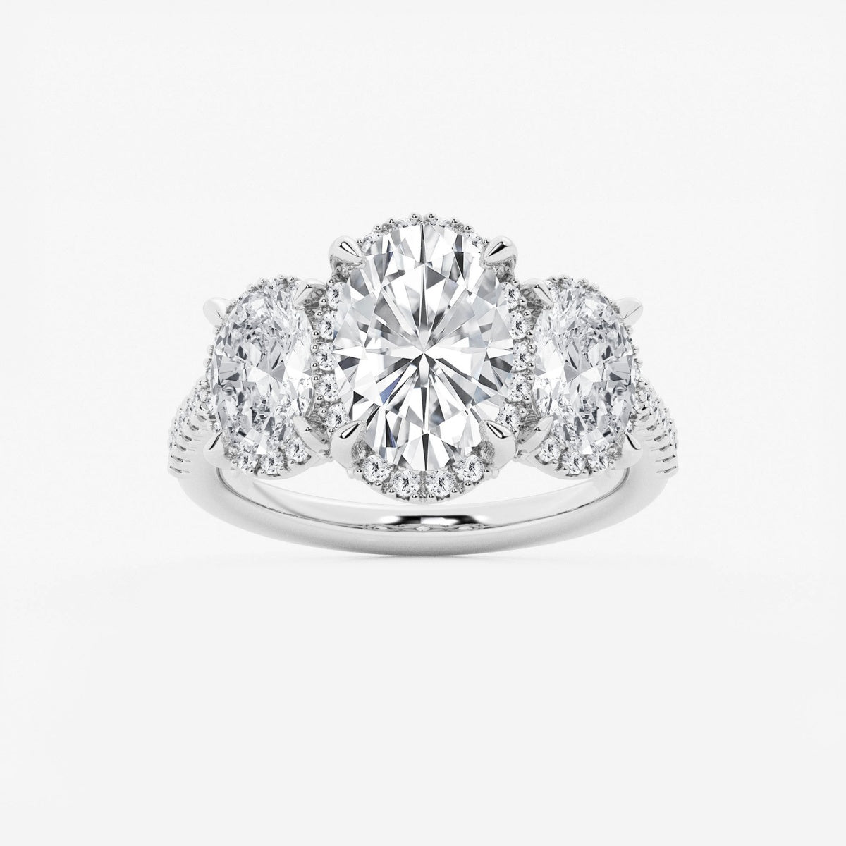 Eloise - Shadow Halo Design Engagement Ring