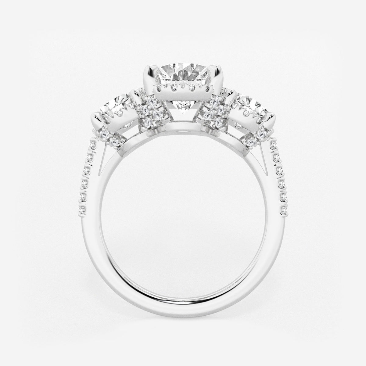 Eloise - Shadow Halo Design Engagement Ring