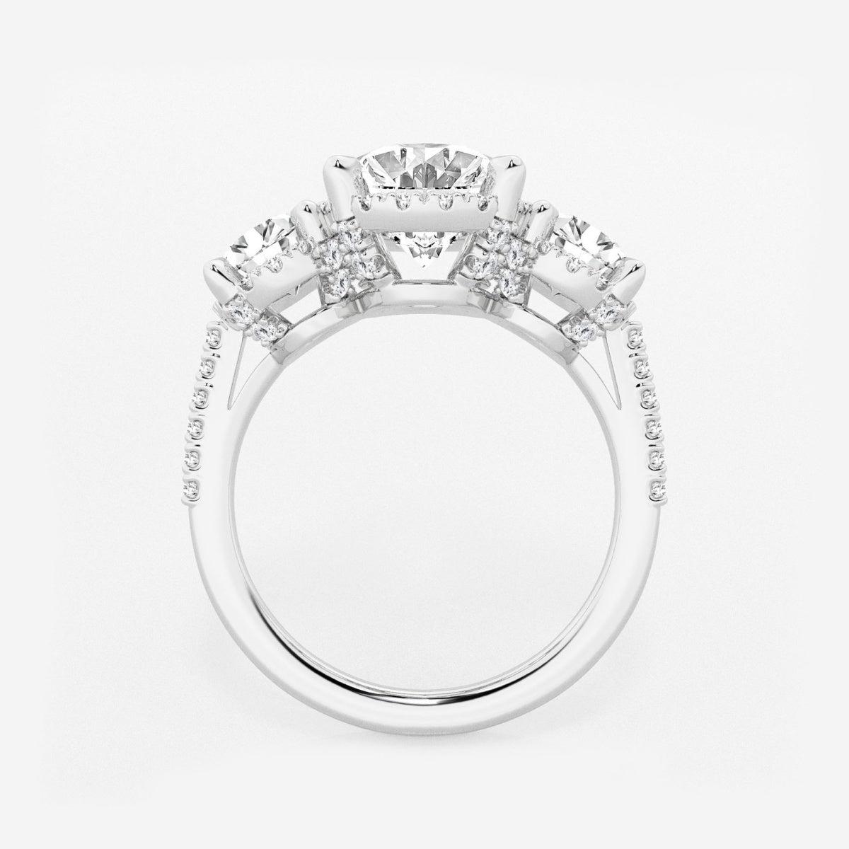 Eloise - Shadow Halo Design Engagement Ring