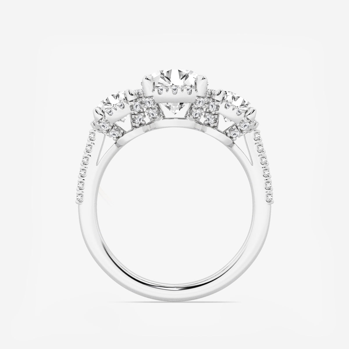 Eloise - Shadow Halo Design Engagement Ring