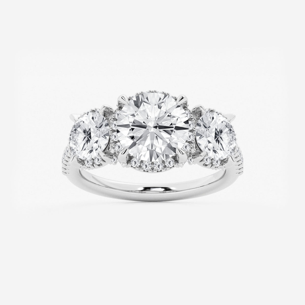 Eloise - Shadow Halo Design Engagement Ring