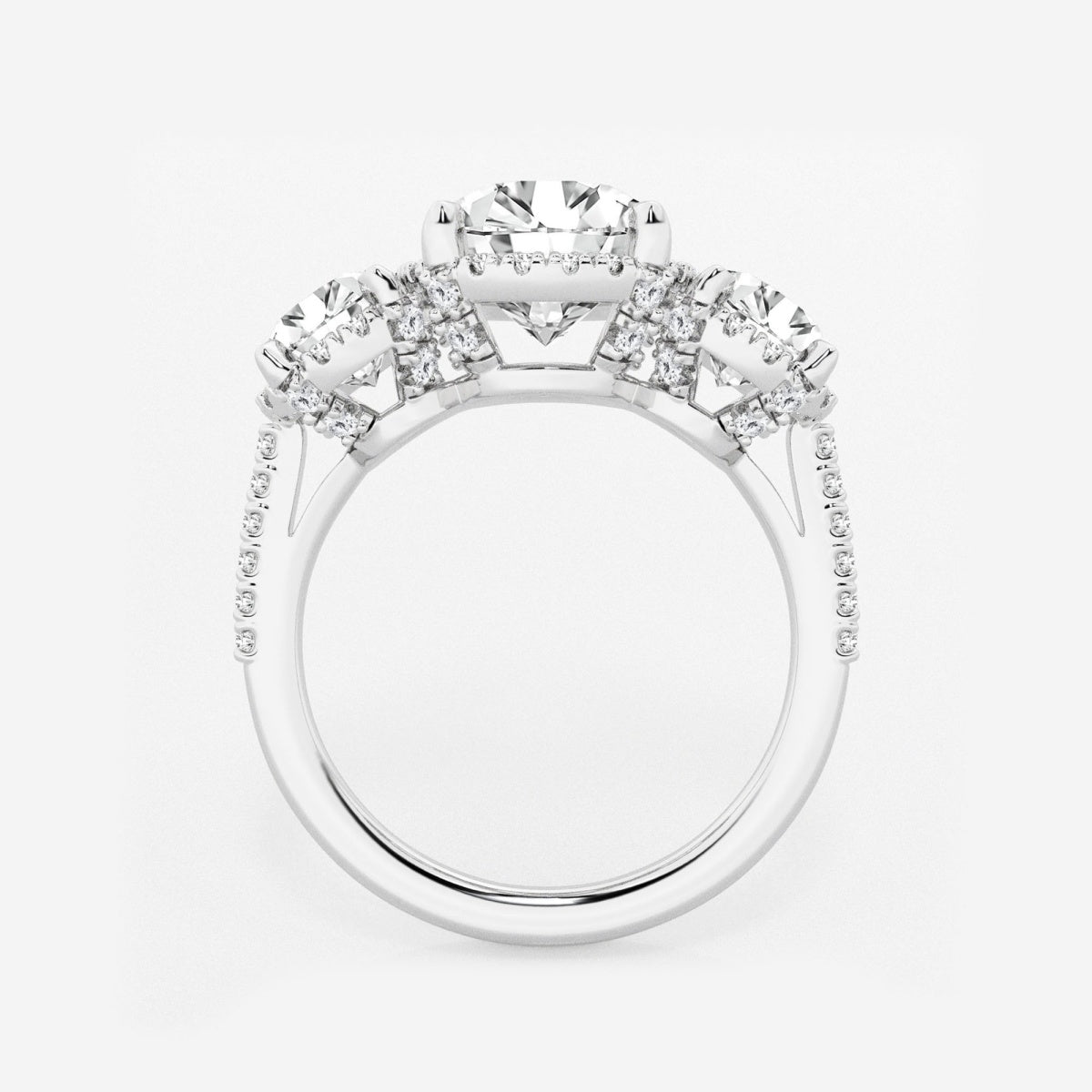 Eloise - Shadow Halo Design Engagement Ring