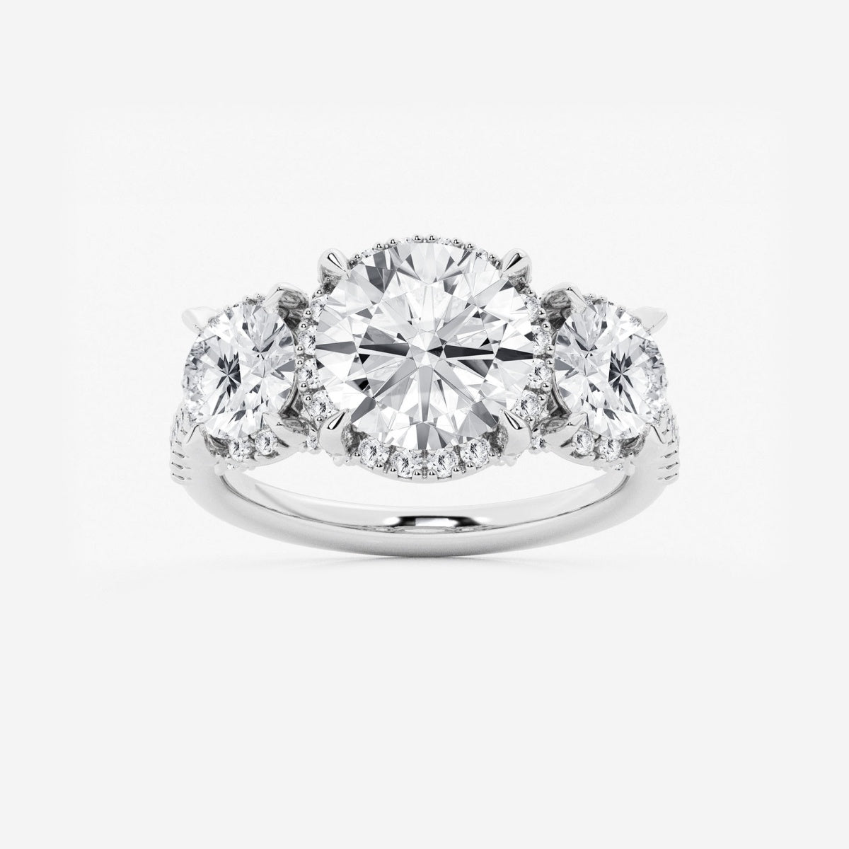 Eloise - Shadow Halo Design Engagement Ring