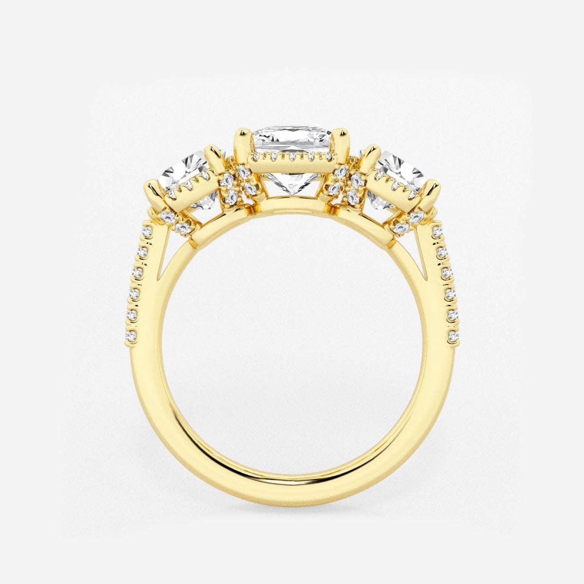 Eloise - Shadow Halo Design Engagement Ring