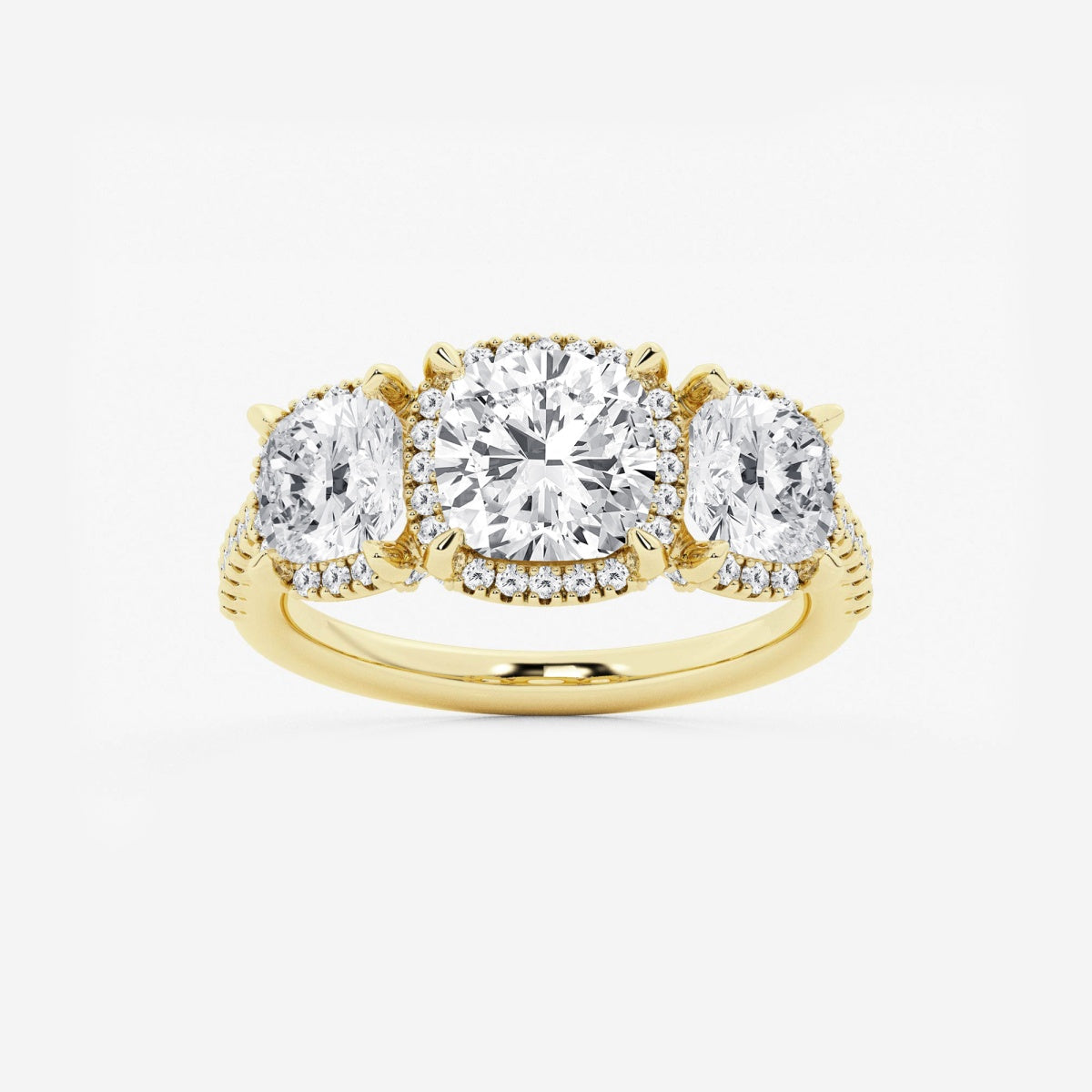 Eloise - Shadow Halo Design Engagement Ring