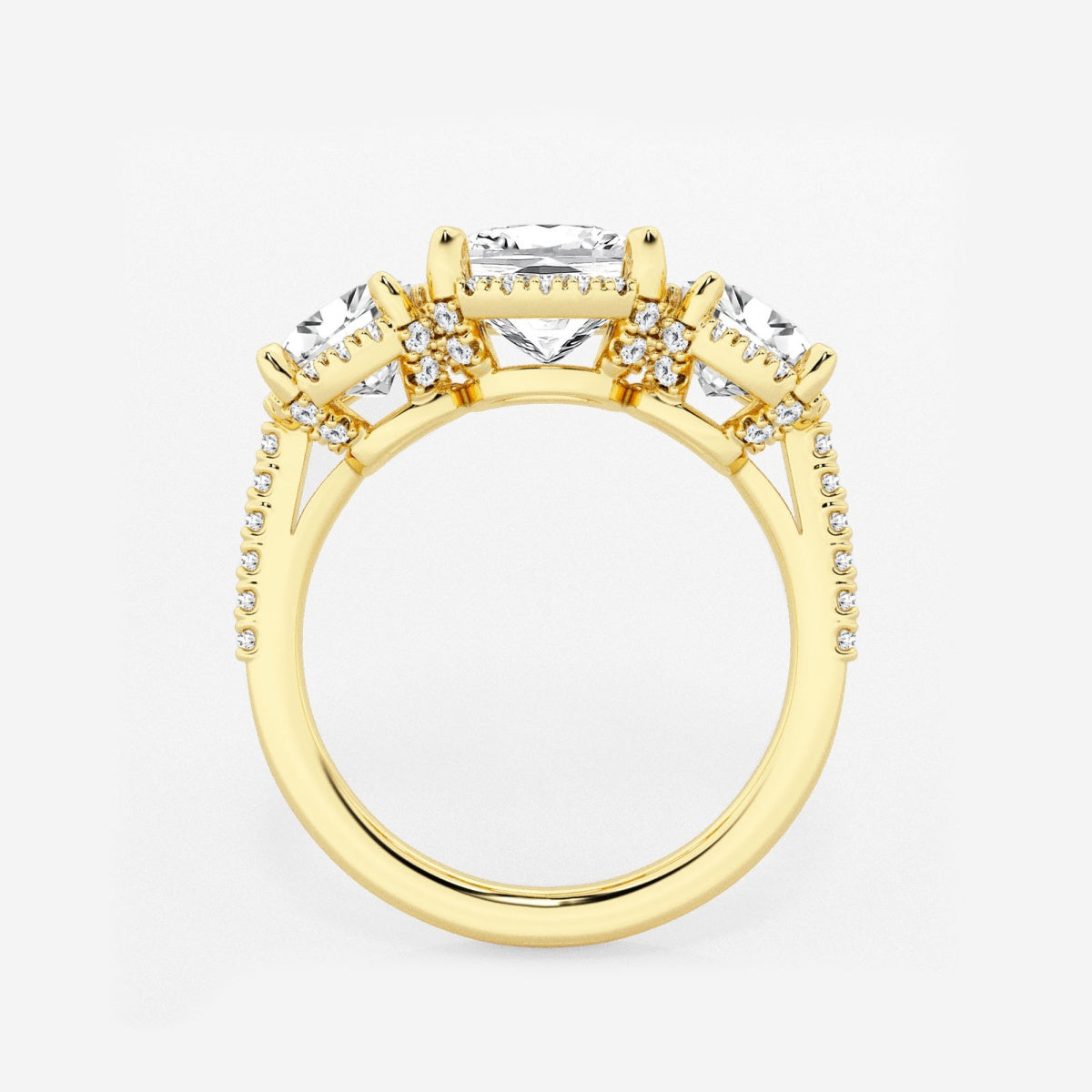 Eloise - Shadow Halo Design Engagement Ring