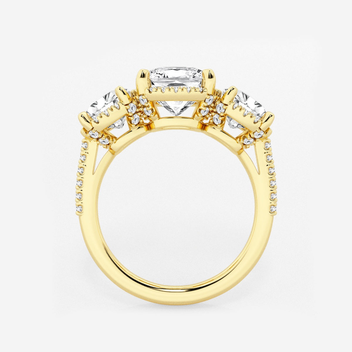 Eloise - Shadow Halo Design Engagement Ring