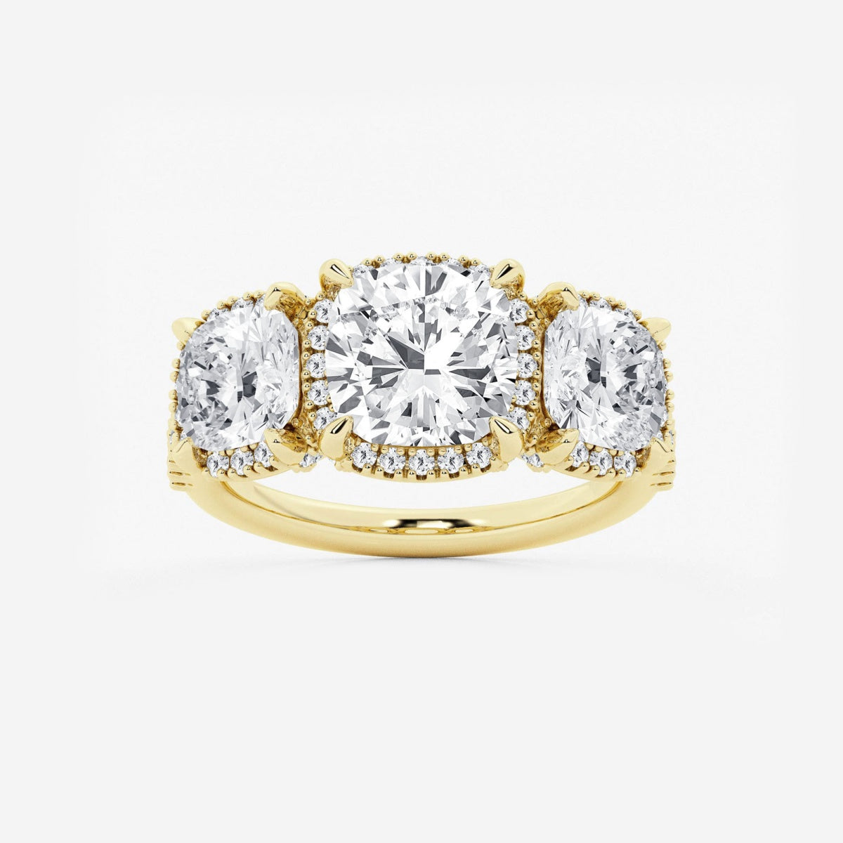 Eloise - Shadow Halo Design Engagement Ring