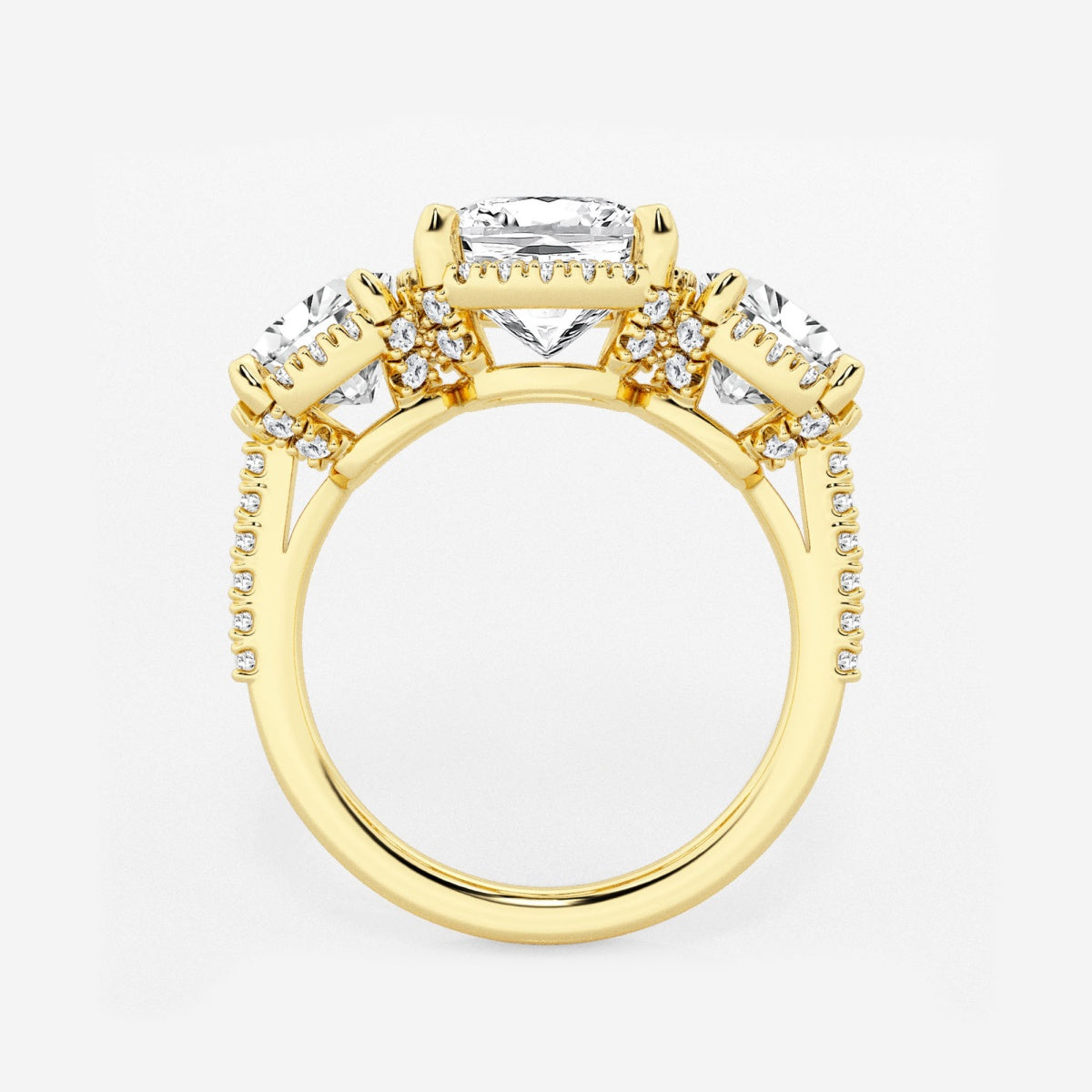 Eloise - Shadow Halo Design Engagement Ring