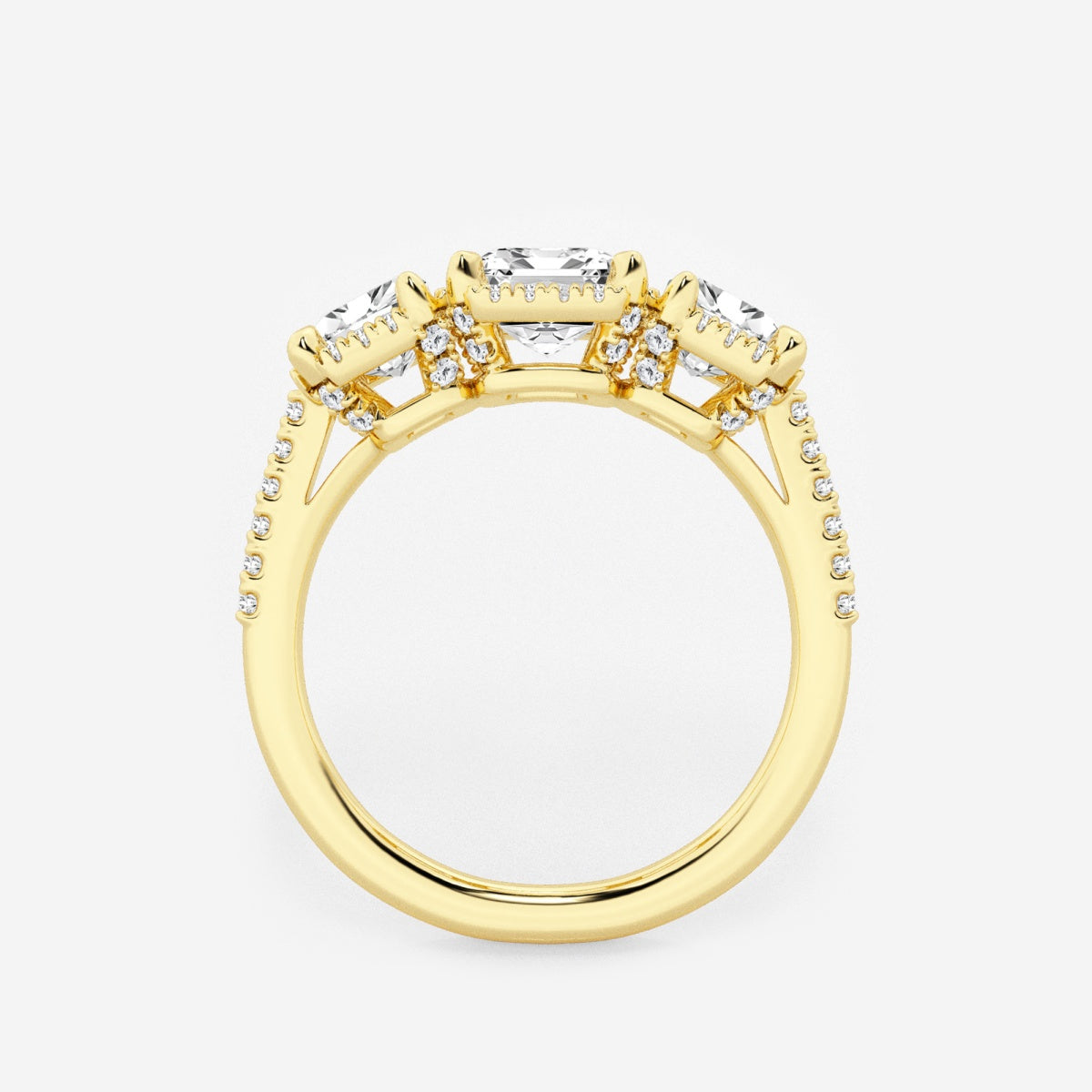 Eloise - Shadow Halo Design Engagement Ring