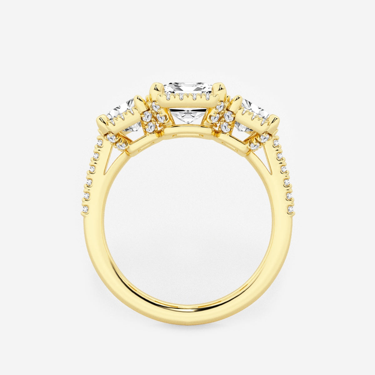 Eloise - Shadow Halo Design Engagement Ring