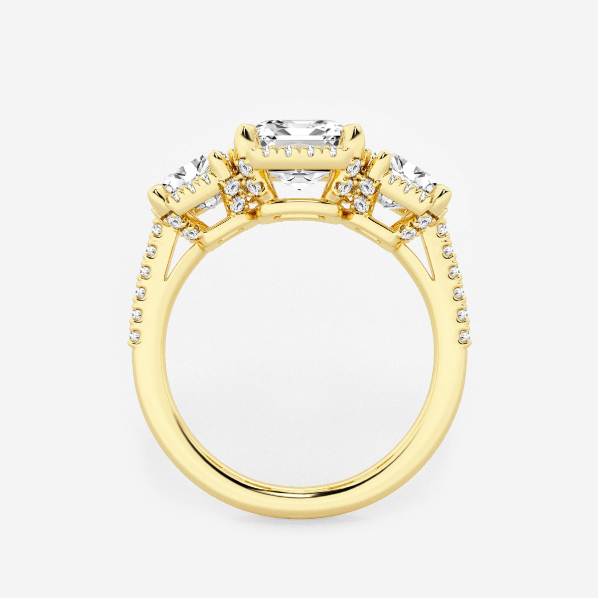 Eloise - Shadow Halo Design Engagement Ring