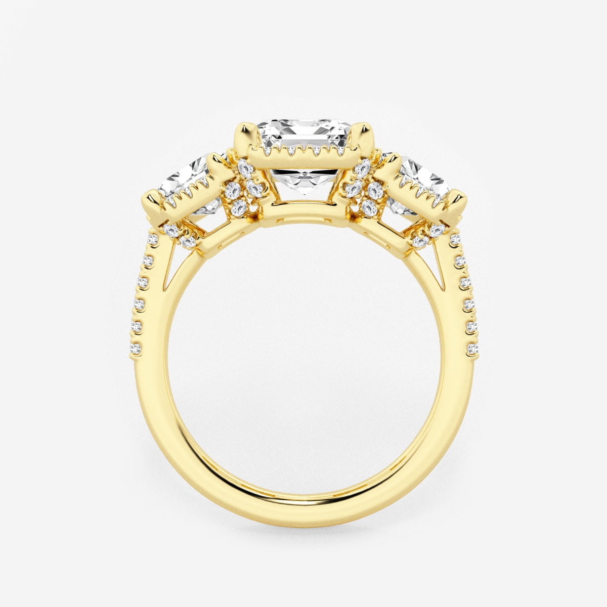 Eloise - Shadow Halo Design Engagement Ring