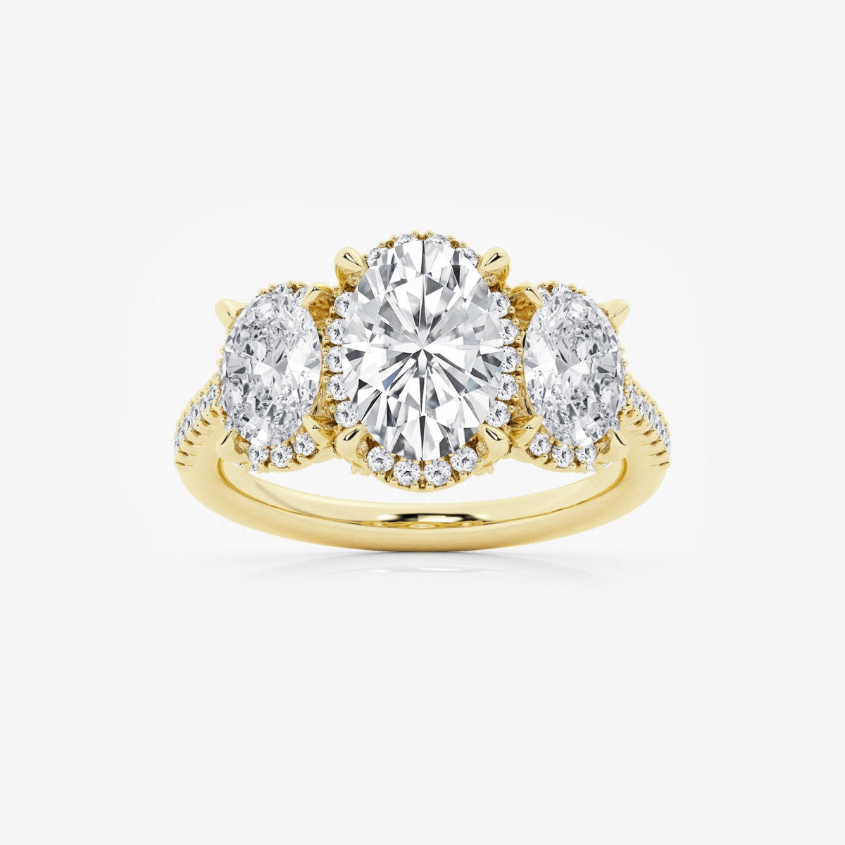 Eloise - Shadow Halo Design Engagement Ring