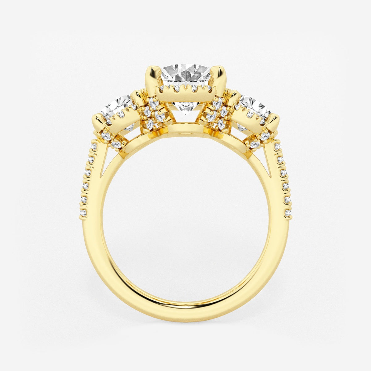 Eloise - Shadow Halo Design Engagement Ring