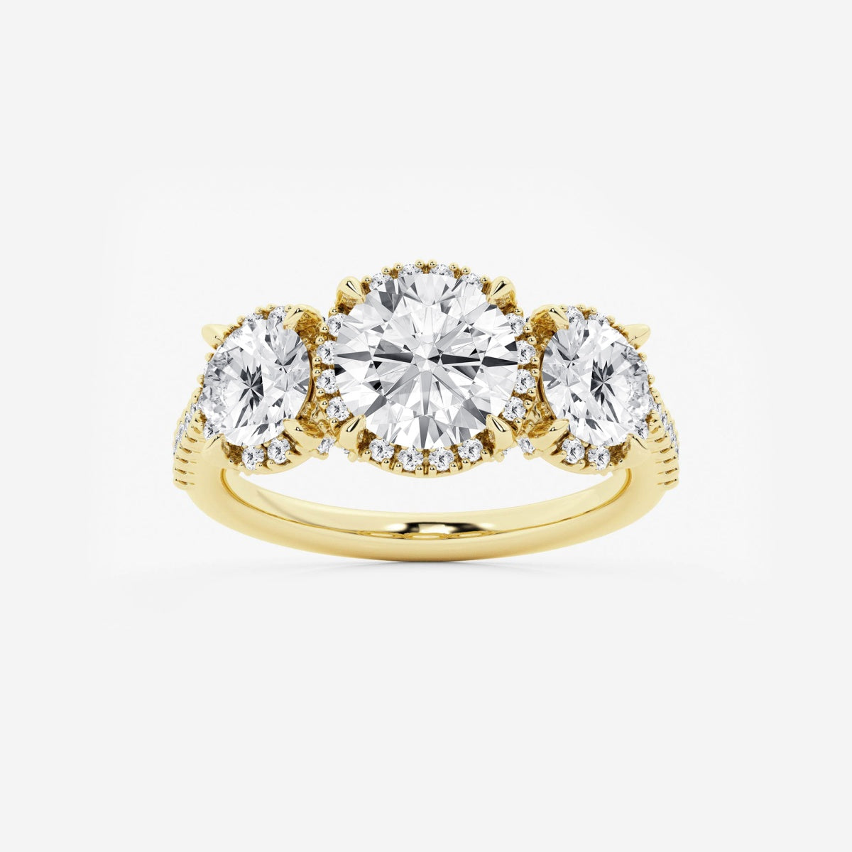 Eloise - Shadow Halo Design Engagement Ring