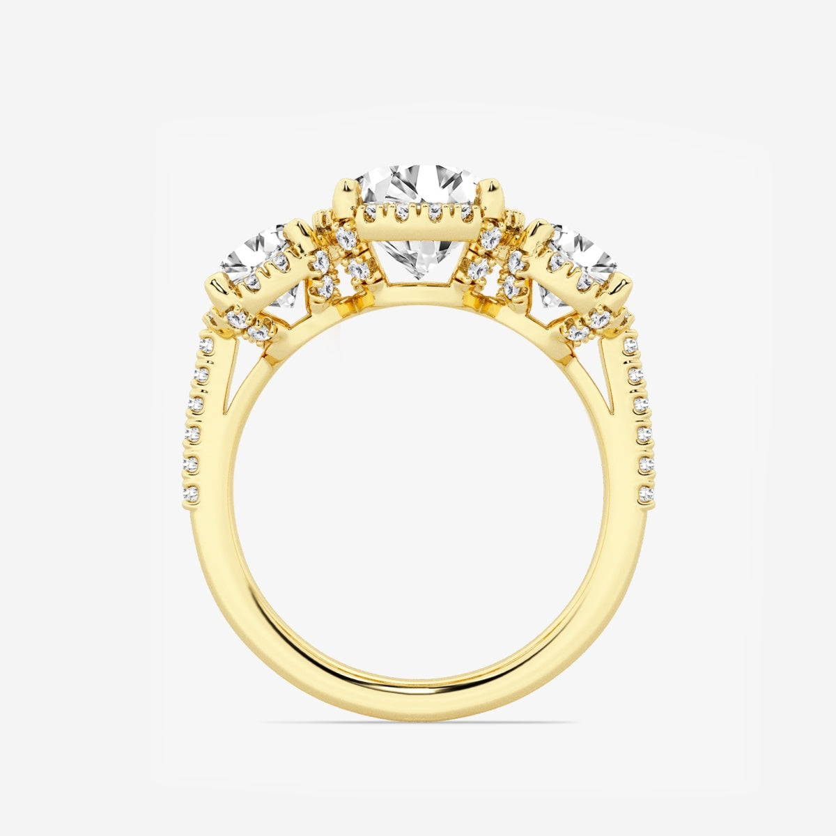 Eloise - Shadow Halo Design Engagement Ring