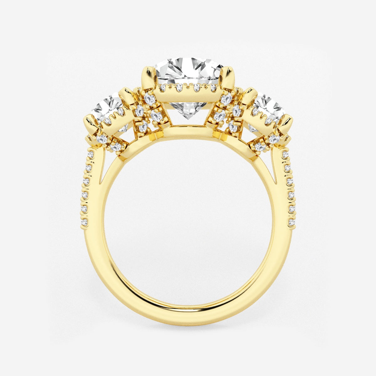 Eloise - Shadow Halo Design Engagement Ring