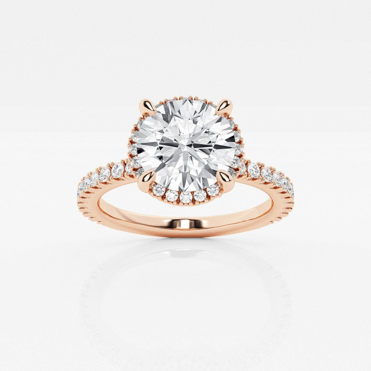 Emery - Hidden Halo Design Engagement Ring