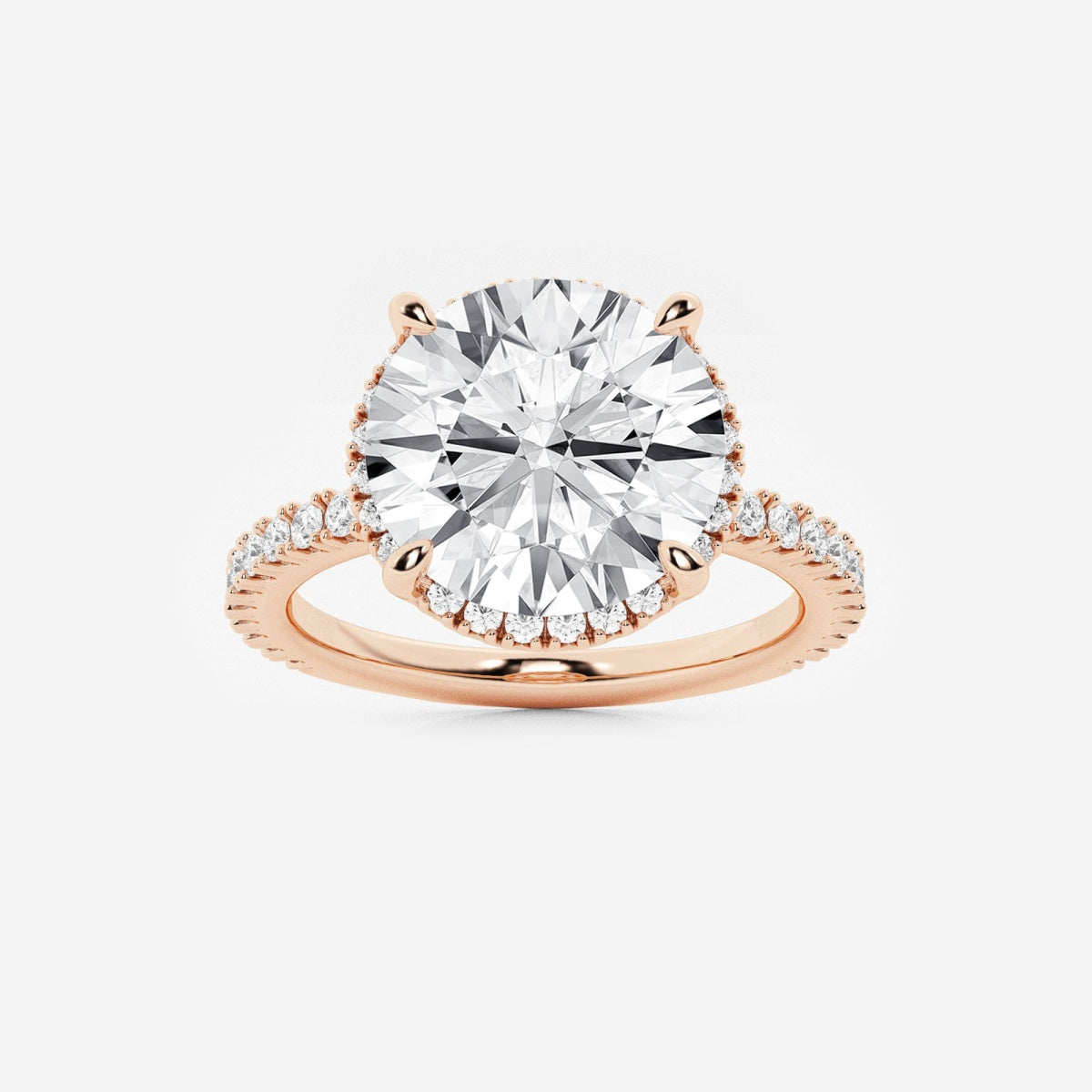 Emery - Hidden Halo Design Engagement Ring