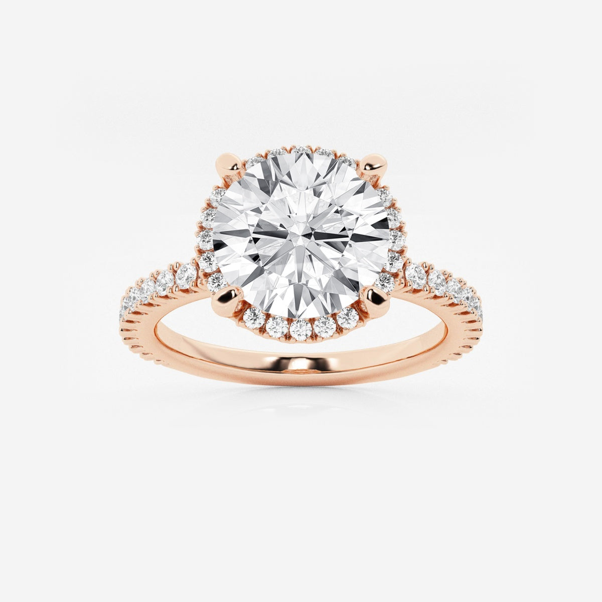 Emery - Hidden Halo Design Engagement Ring