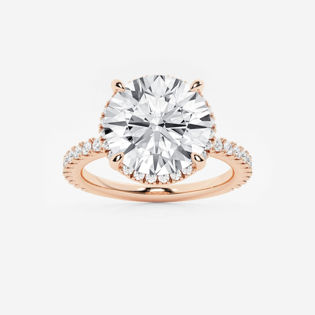 Emery - Hidden Halo Design Engagement Ring