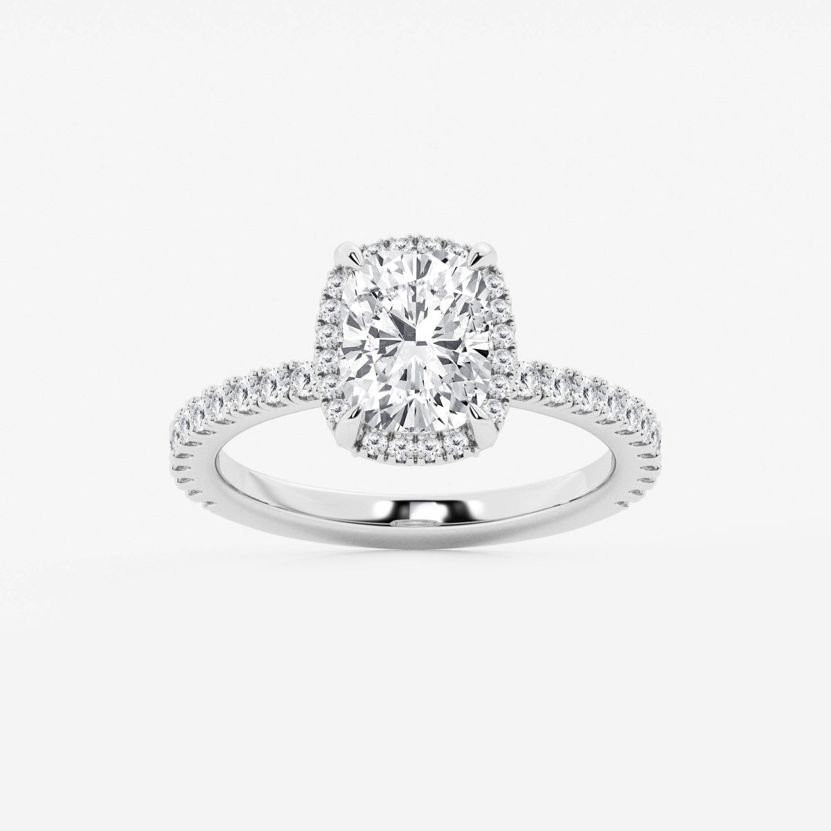 Emery - Hidden Halo Design Engagement Ring