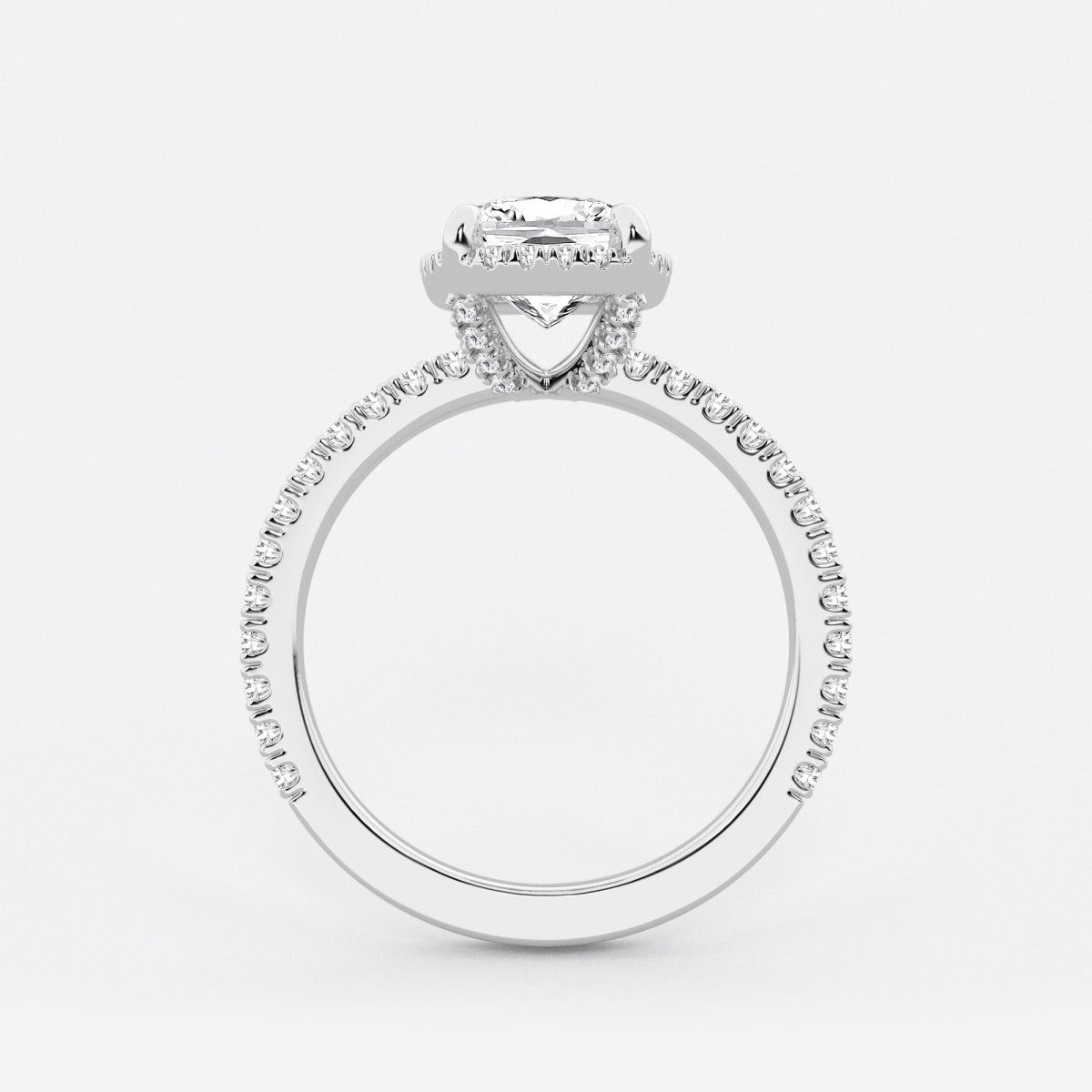 Emery - Hidden Halo Design Engagement Ring