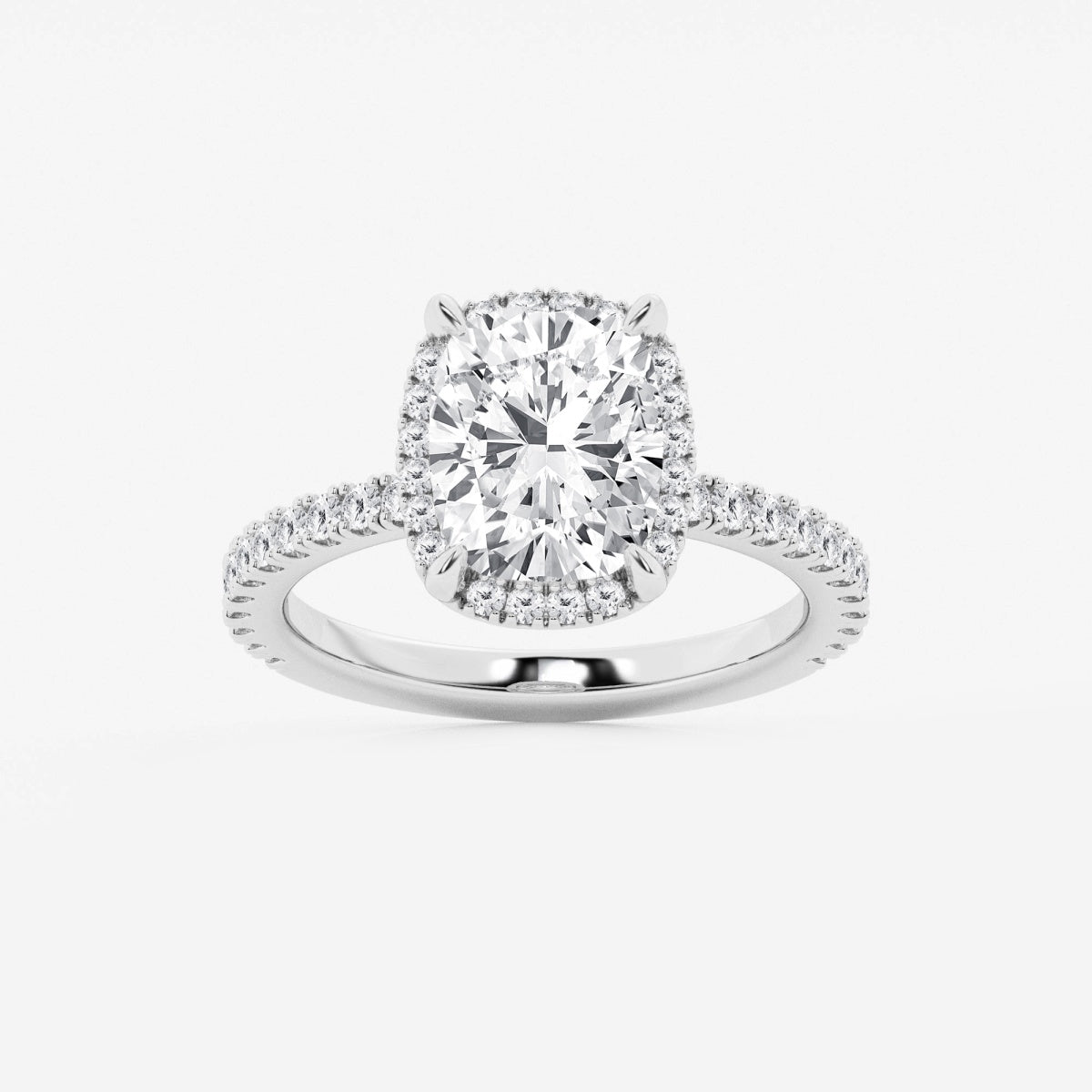 Emery - Hidden Halo Design Engagement Ring