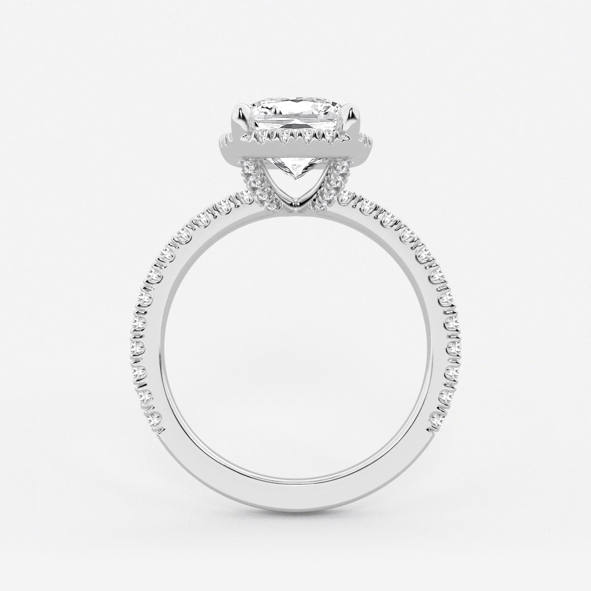 Emery - Hidden Halo Design Engagement Ring