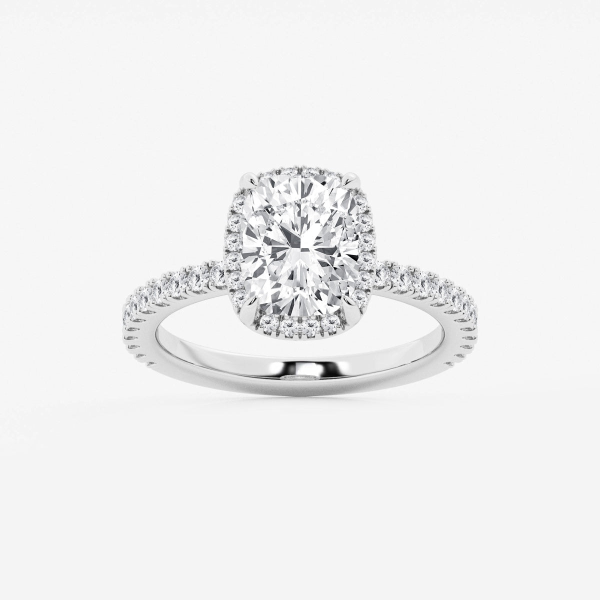 Emery - Hidden Halo Design Engagement Ring